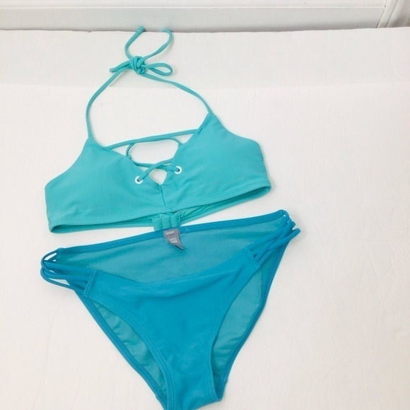 Aerie swim bikini blue two piece women - Picture 1 of 9